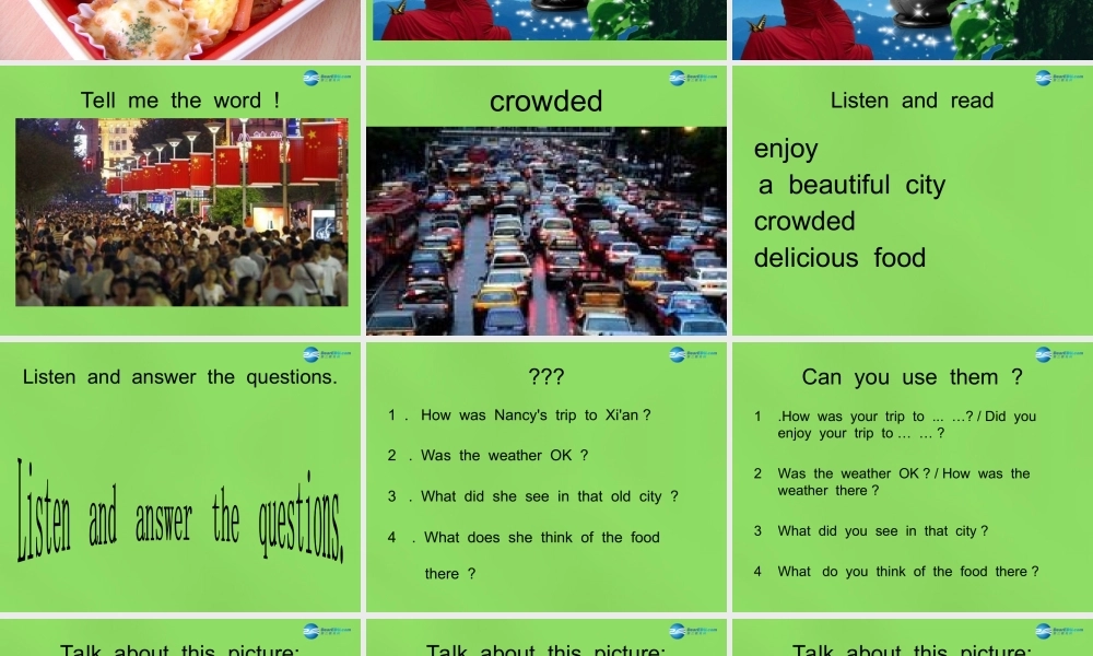 六年级英语下册《Lesson 3 How was your trip》课件4 陕旅版