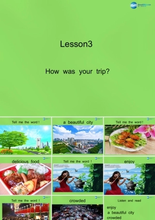 六年级英语下册《Lesson 3 How was your trip》课件4 陕旅版