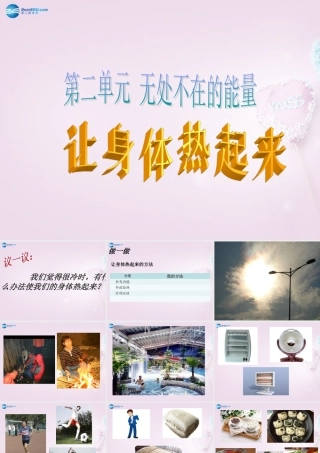 六年级科学下册《让身体热起来》课件3 青岛版
