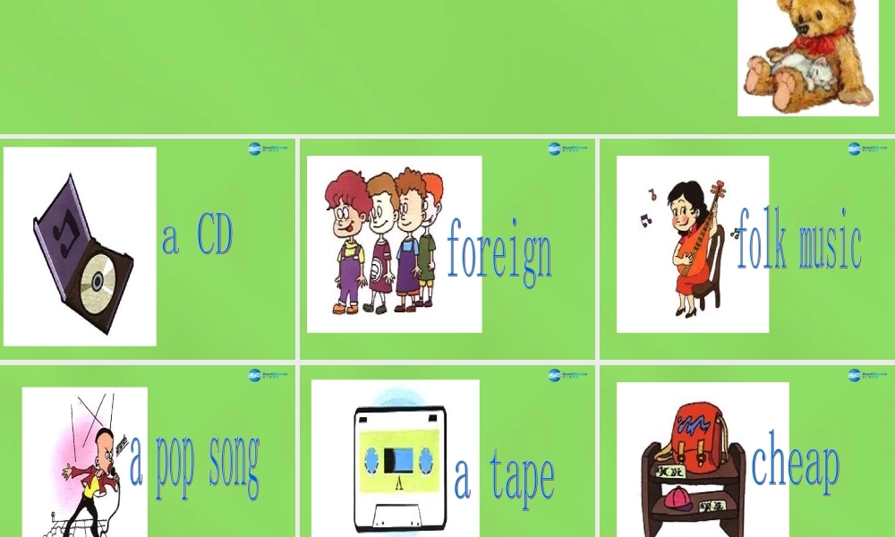 六年级英语下册《Lesson 6 I want a CD》课件4 陕旅版