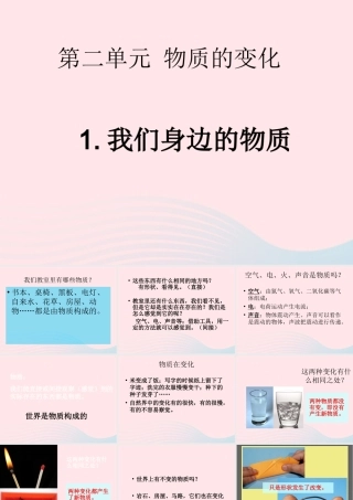 六年级科学下册 第二单元 物质的变化 1 我们身边的物质课件3 教科版-教科版小学六年级下册自然科学课件