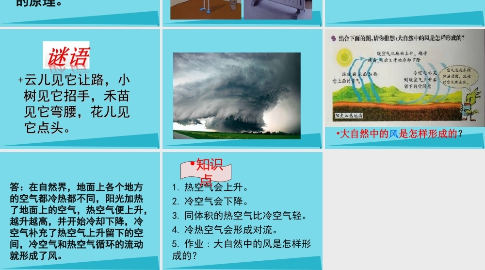六年级科学上册 第三章 第3课 热空气的特点课件2 新人教版-新人教版小学六年级上册自然科学课件
