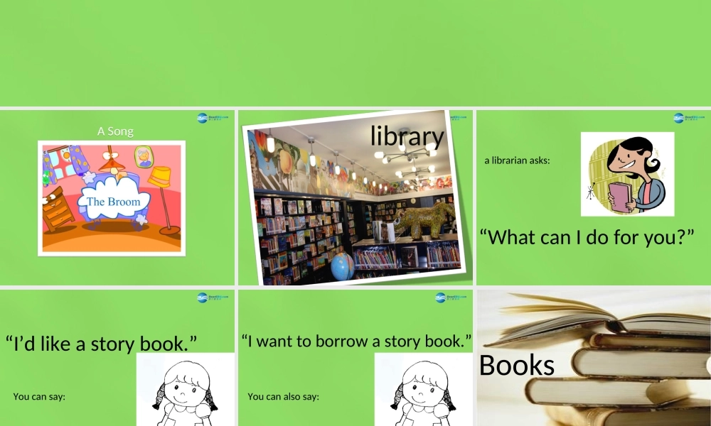 六年级英语下册《Lesson 8 In the library》课件1 陕旅版