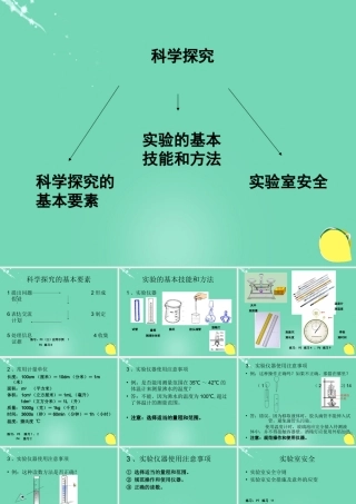 六年级科学上册 第1章 科学探究复习课件 牛津上海版五四制-牛津上海版小学六年级上册自然科学课件