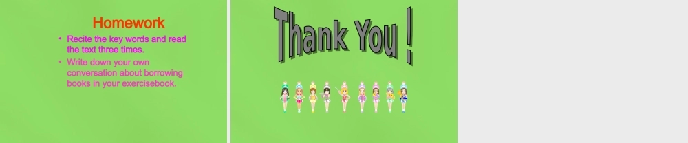 六年级英语下册《Lesson 9 How long may I keep the book》课件2 陕旅版