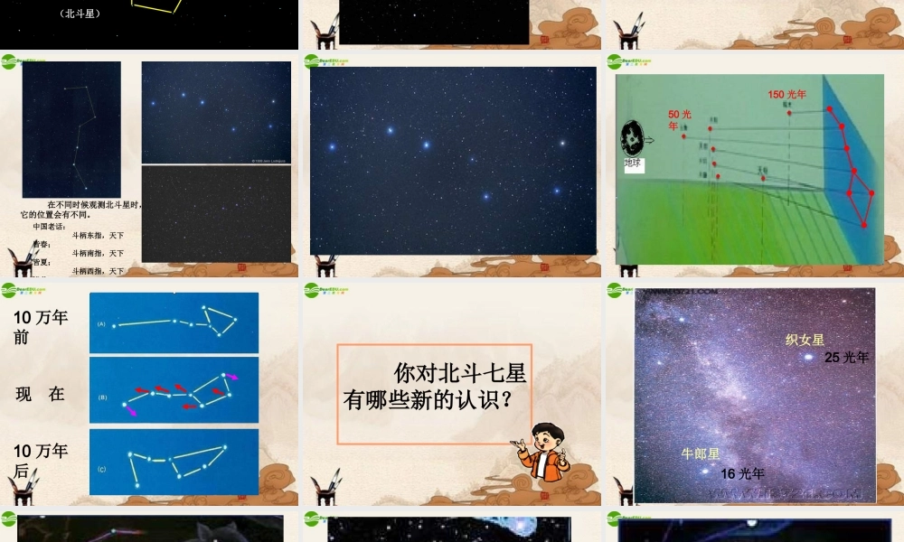 六年级科学上册 第四单元四季星空 (2)课件 鄂教版