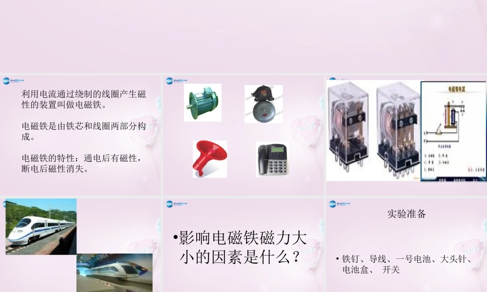 六年级科学下册《通电的线圈（二）》课件2 青岛版