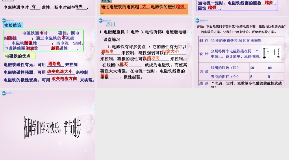 六年级科学下册《通电的线圈（一）》课件1 青岛版