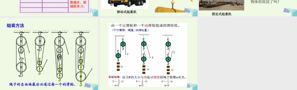 六年级科学上册 1.6 滑轮组课件3 教科版-教科版小学六年级上册自然科学课件