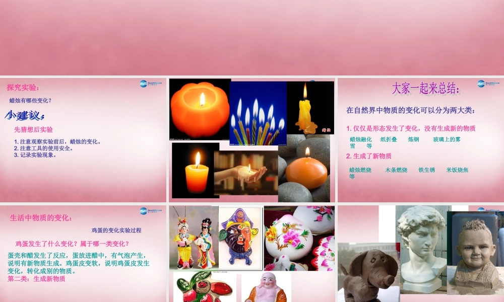 六年级科学上册 第2单元 5 蜡烛的变化课件4 青岛版