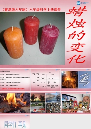 六年级科学上册 第2单元 5 蜡烛的变化课件8 青岛版