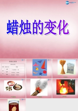 六年级科学上册 第2单元 5 蜡烛的变化课件11 青岛版