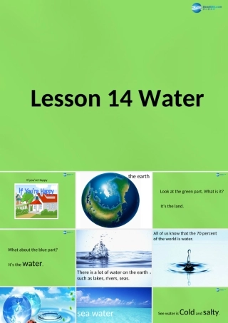六年级英语下册《Lesson 14 Water》课件 陕旅版