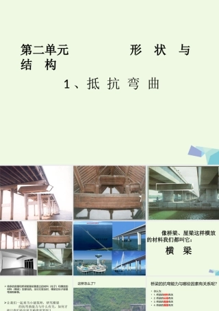 六年级科学上册 2.1 抵抗弯曲课件1 教科版-教科版小学六年级上册自然科学课件