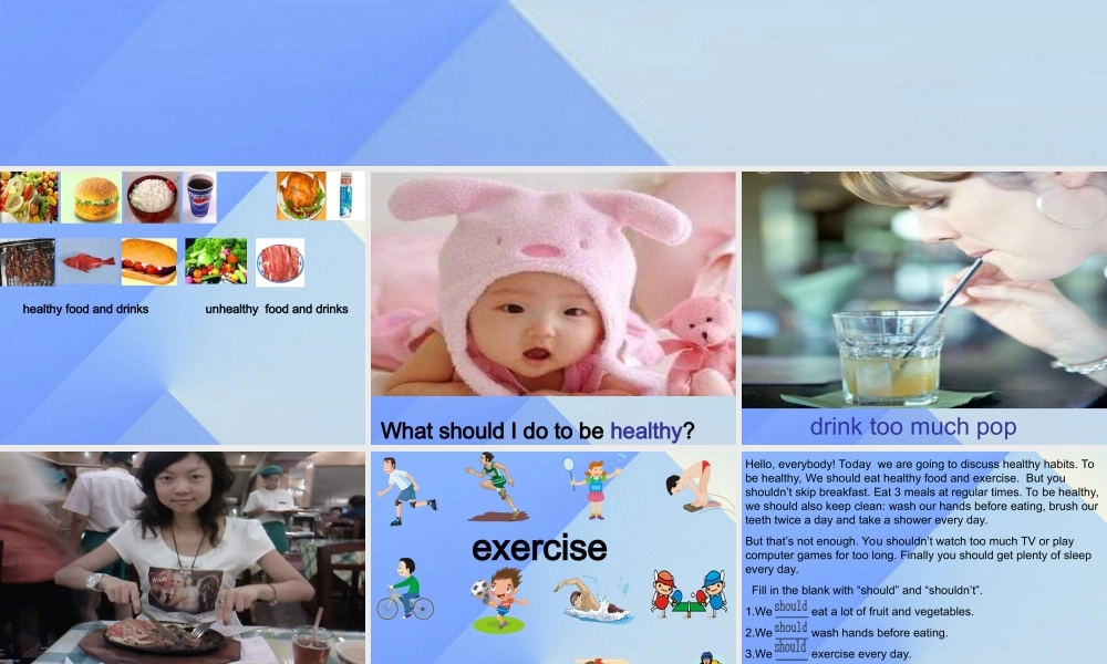 六年级英语下册《Unit 11 Daily life》课件2 人教新起点-人教新起点小学六年级下册英语课件