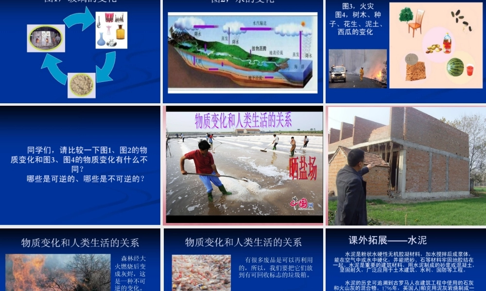 六年级科学上册 第2单元 6 食盐和水泥课件10 青岛版