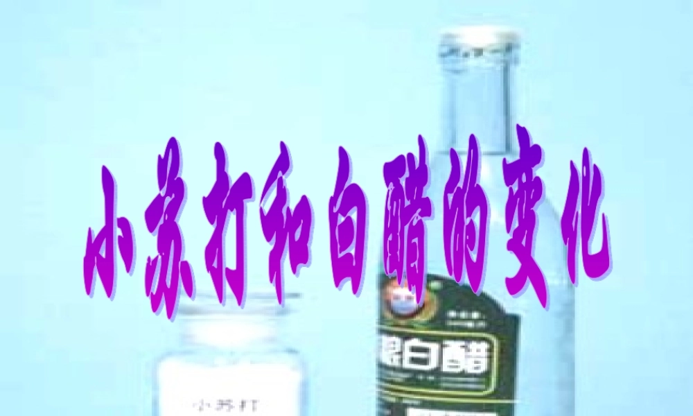 六年级科学下册 第二单元 物质的变化 4 小苏打和白醋的变化课件3 教科版-教科版小学六年级下册自然科学课件