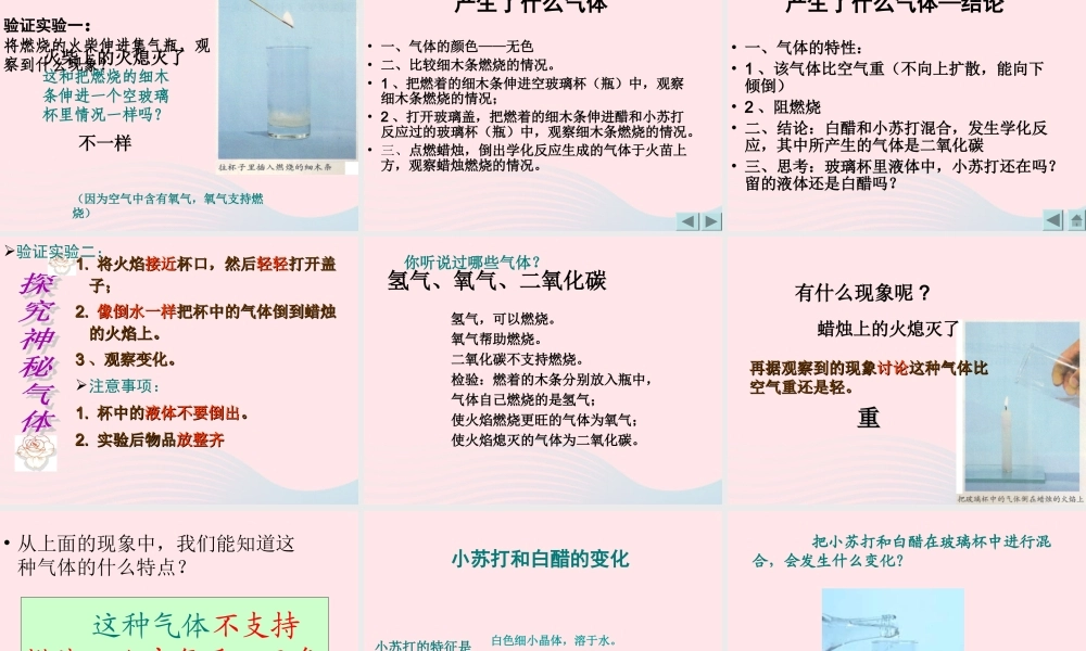 六年级科学下册 第二单元 物质的变化 4 小苏打和白醋的变化课件3 教科版-教科版小学六年级下册自然科学课件