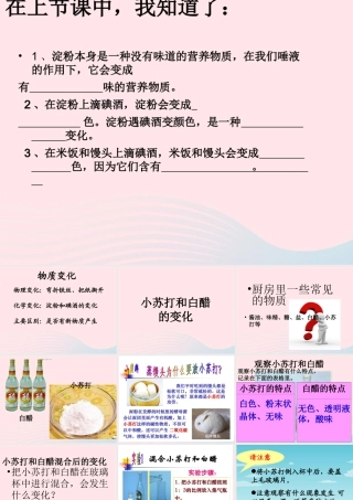 六年级科学下册 第二单元 物质的变化 4小苏打和白醋的变化课件2 教科版-教科版小学六年级下册自然科学课件
