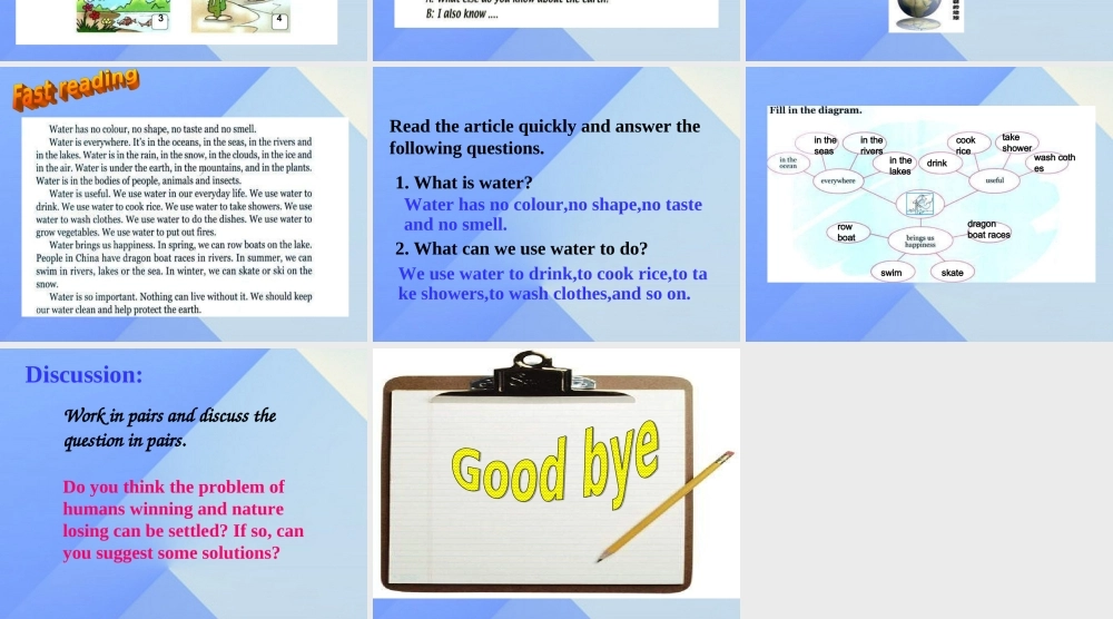 六年级英语下册《Unit 13 Nature》课件 人教新起点-人教新起点小学六年级下册英语课件