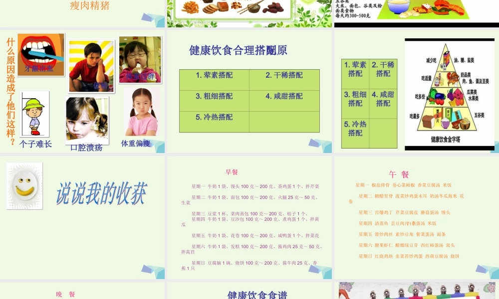 六年级科学上册 2.3 饮食与健康课件2 湘教版-湘教版小学六年级上册自然科学课件