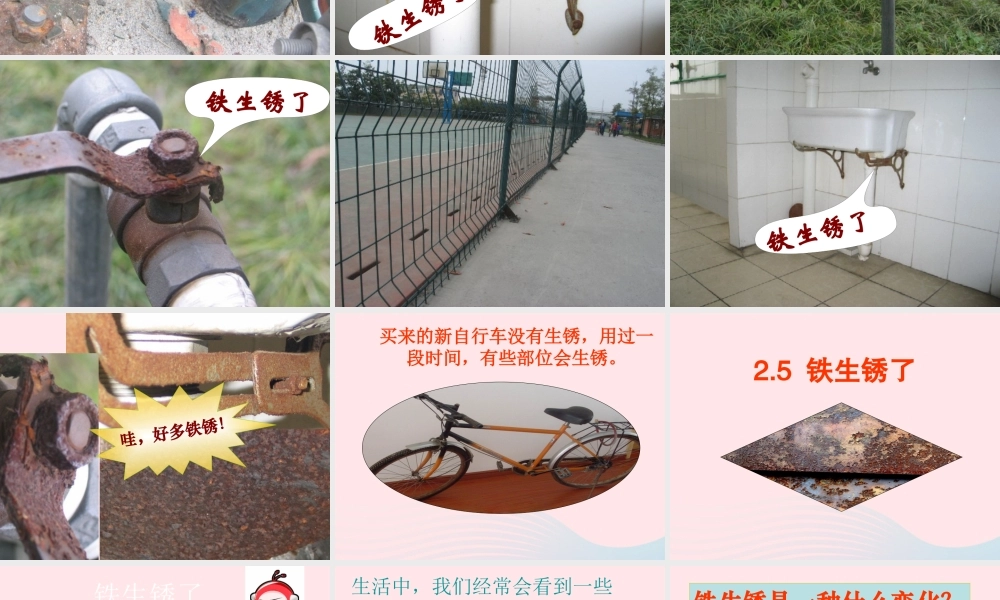 六年级科学下册 第二单元 物质的变化 5 铁生锈了课件 教科版-教科版小学六年级下册自然科学课件