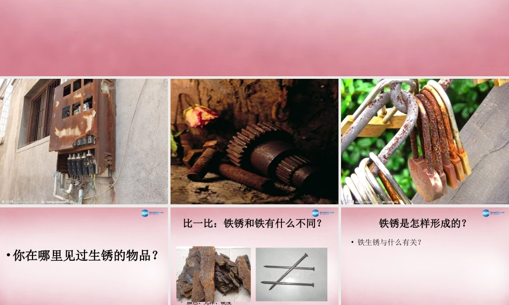 六年级科学上册 第2单元 7 铁生锈课件6 青岛版