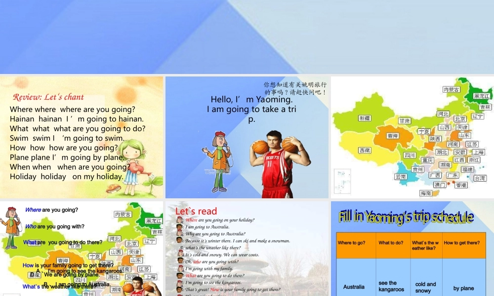 六年级英语下册《Unit 15 Trips》课件 人教新起点-人教新起点小学六年级下册英语课件