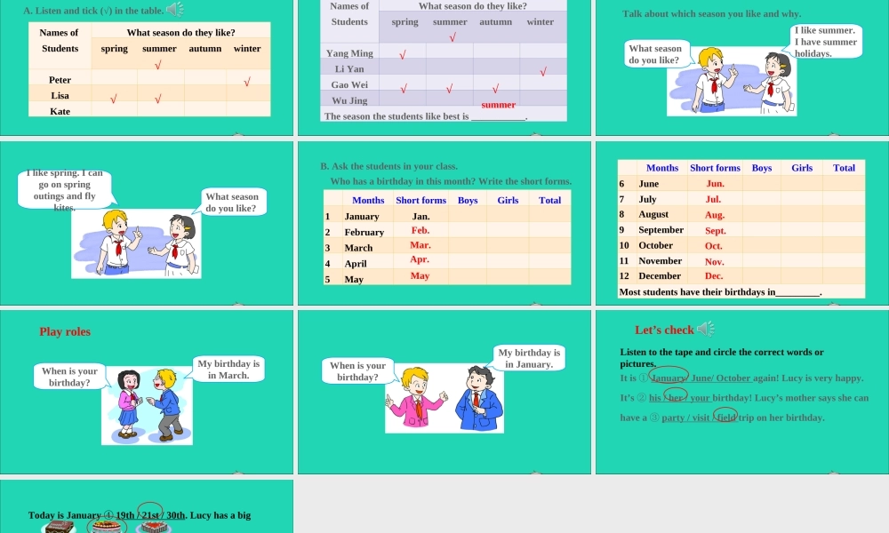六年级英语上册 Fun time 2（Recycle 1）课件+素材 人教精通版（三起）