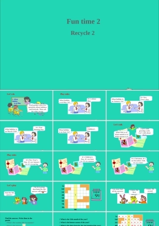 六年级英语上册 Fun time 2（Recycle 2）课件 人教精通版（三起）-人教版小学六年级上册英语课件