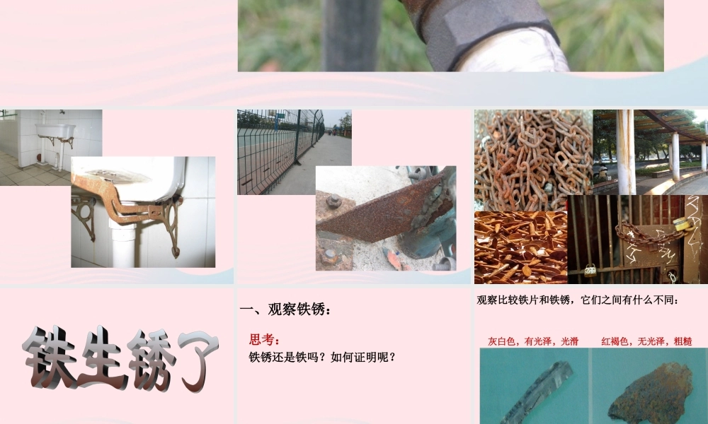六年级科学下册 第二单元 物质的变化 5 铁生锈了课件3 教科版-教科版小学六年级下册自然科学课件