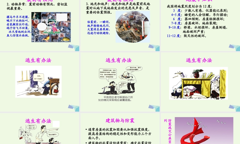 六年级科学上册 3.2 地震课件1 湘教版-湘教版小学六年级上册自然科学课件