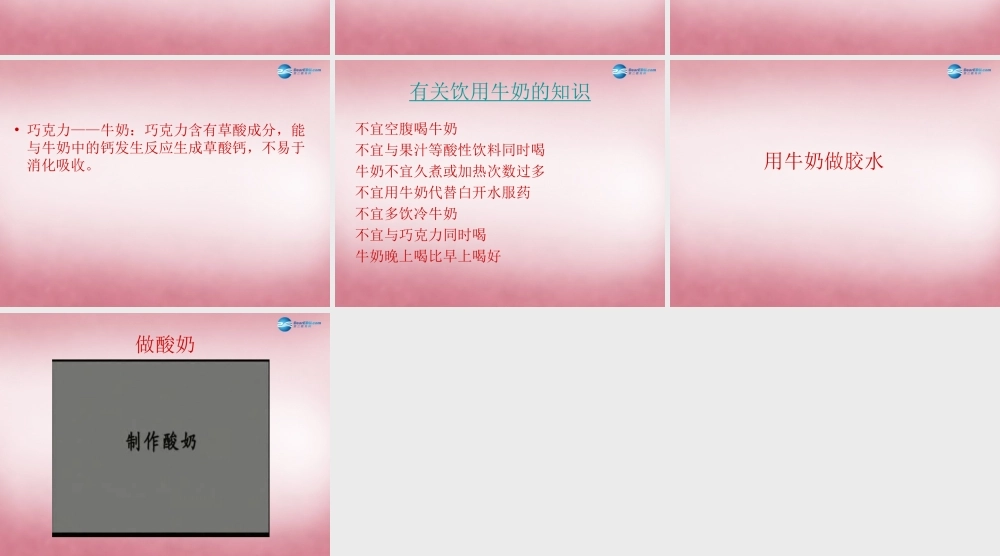 六年级科学上册 第2单元 8 牛奶的变化课件3 青岛版