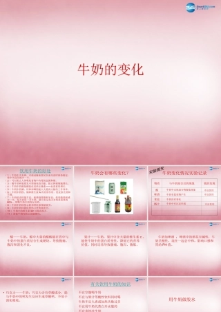 六年级科学上册 第2单元 8 牛奶的变化课件3 青岛版