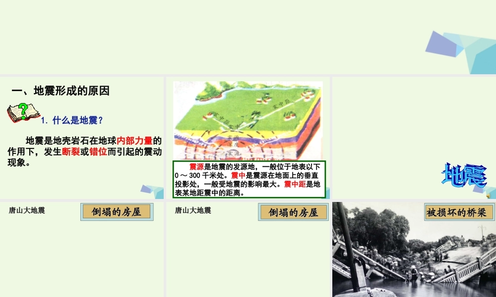 六年级科学上册 3.2 地震课件2 湘教版-湘教版小学六年级上册自然科学课件