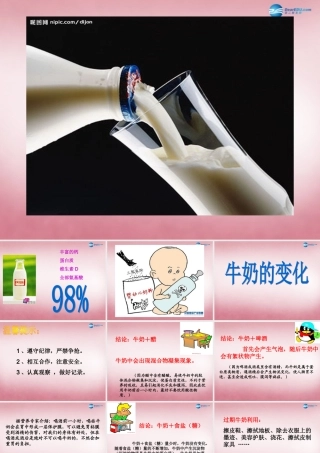 六年级科学上册 第2单元 8 牛奶的变化课件6 青岛版