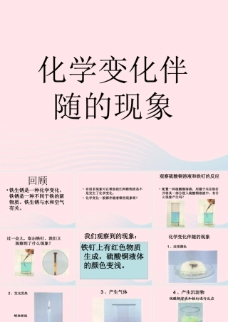 六年级科学下册 第二单元 物质的变化 6 化学变化伴随的现象课件2 教科版-教科版小学六年级下册自然科学课件