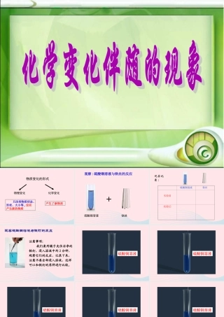 六年级科学下册 第二单元 物质的变化 6 化学变化伴随的现象课件4 教科版-教科版小学六年级下册自然科学课件