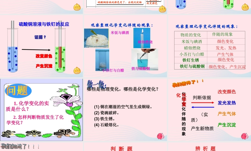 六年级科学下册 第二单元 物质的变化 6《化学变化伴随的现象》教学课件 教科版-教科版小学六年级下册自然科学课件