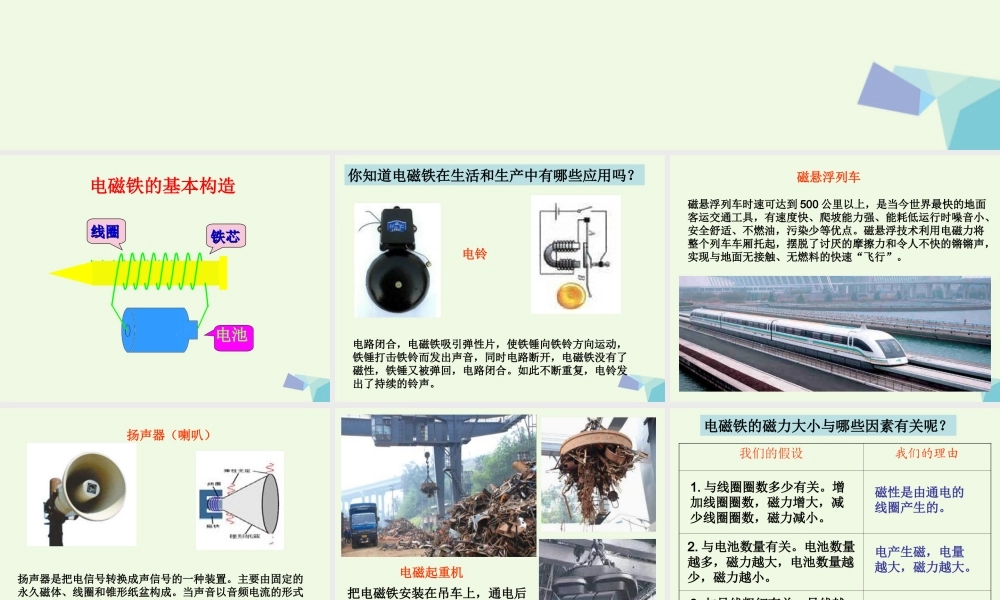 六年级科学上册 3.3 电磁铁的磁力（一）课件3 教科版-教科版小学六年级上册自然科学课件