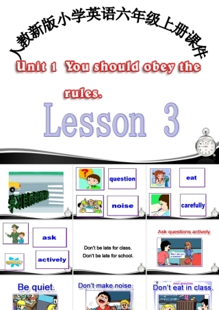 六年级英语上册 Lesson4课件(1) 人教新版