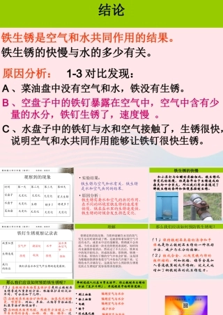 六年级科学下册 第二单元 物质的变化 7 控制铁生锈的速度课件3 教科版-教科版小学六年级下册自然科学课件