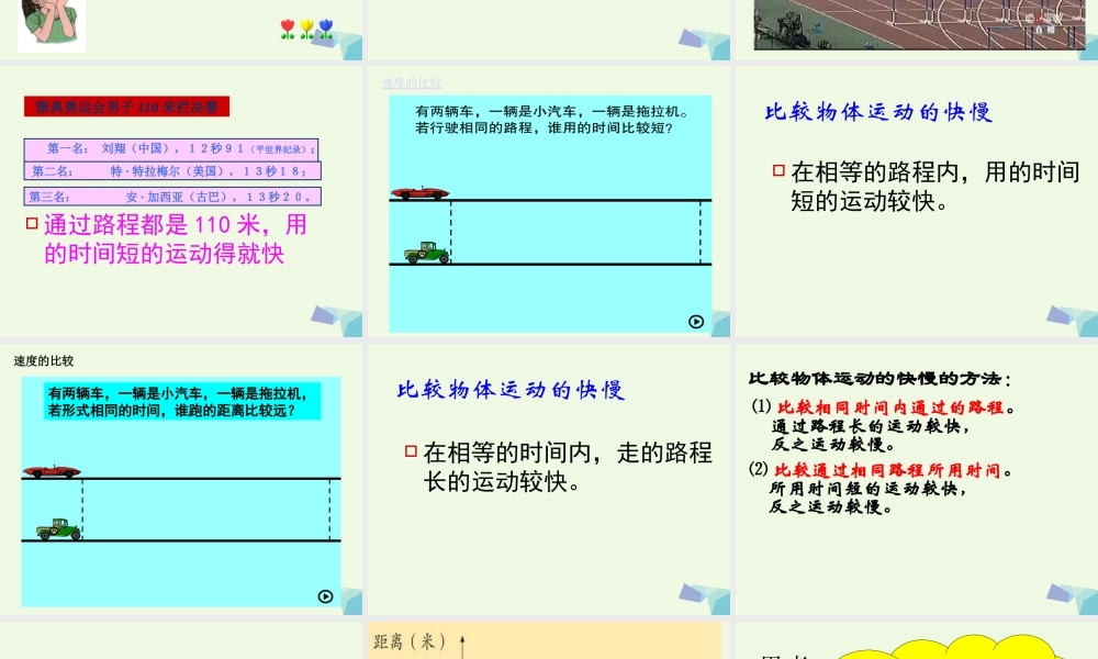 六年级科学上册 距离和时间课件4 青岛版-青岛版小学六年级上册自然科学课件