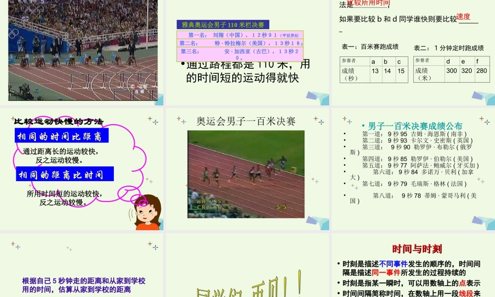 六年级科学上册 距离和时间课件7 青岛版-青岛版小学六年级上册自然科学课件