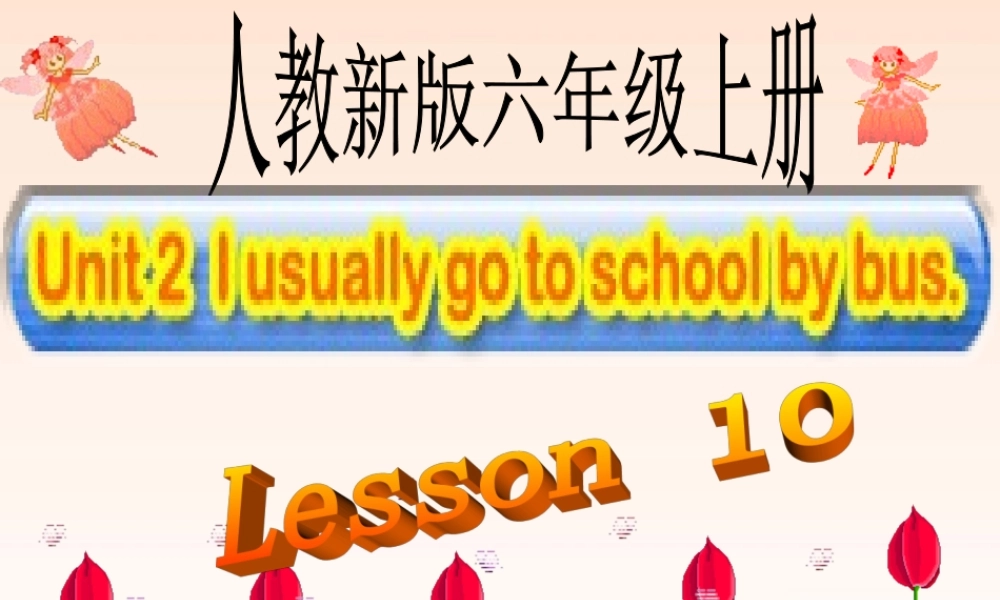 六年级英语上册 Lesson10课件 人教新版