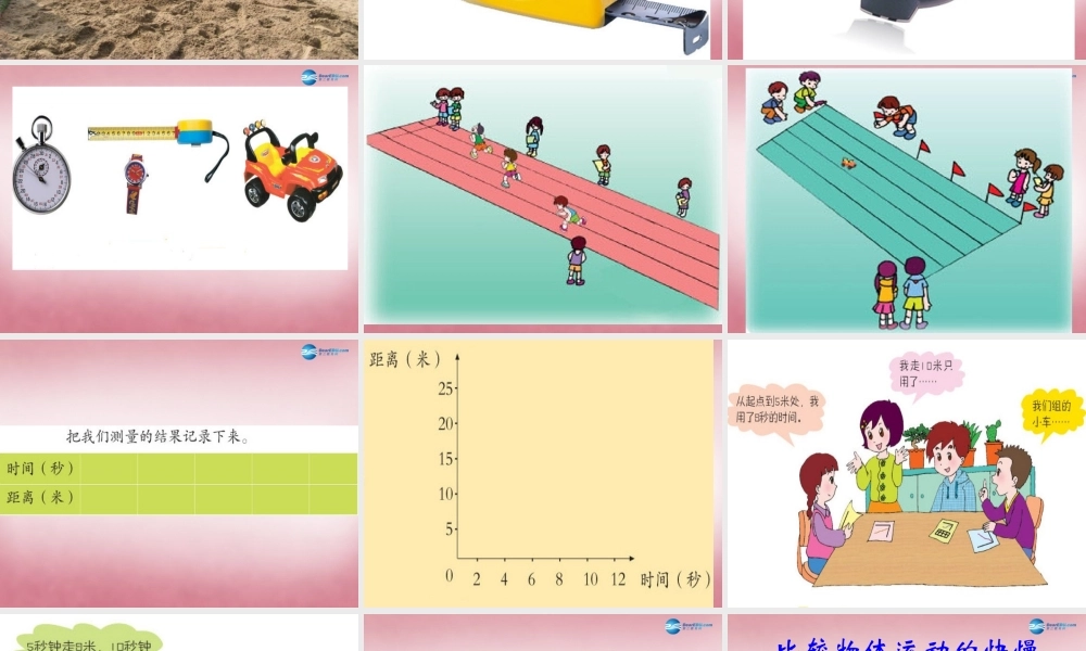 六年级科学上册 第3单元 10 距离和时间课件7 青岛版