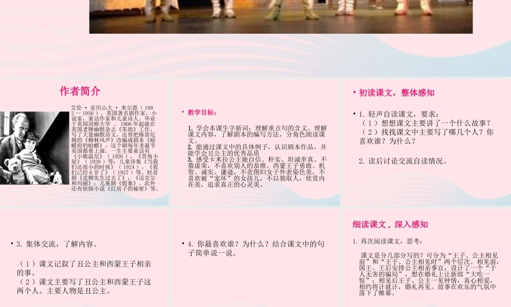 六年级语文上册 2.5 丑公主课件 北师大版-北师大版小学六年级上册语文课件