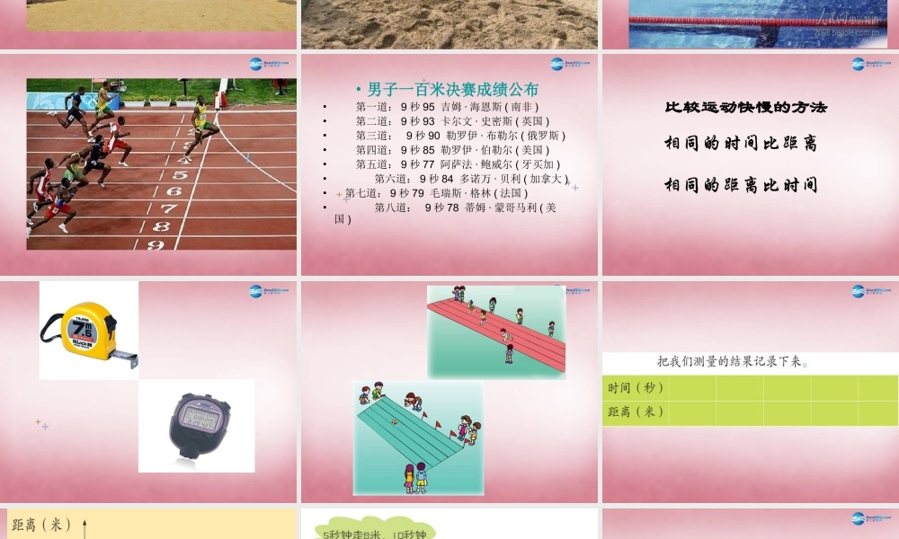 六年级科学上册 第3单元 10 距离和时间课件9 青岛版