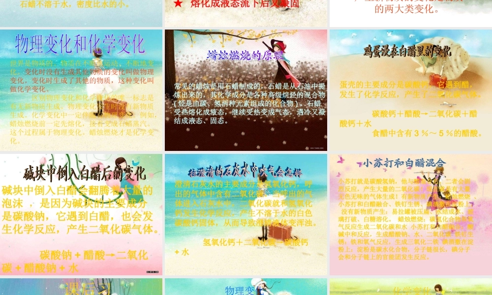 六年级科学上册 蜡烛的变化课件6 青岛版-青岛版小学六年级上册自然科学课件