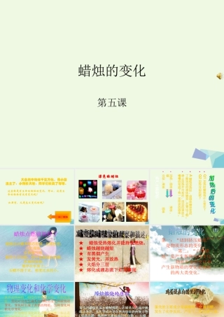 六年级科学上册 蜡烛的变化课件6 青岛版-青岛版小学六年级上册自然科学课件